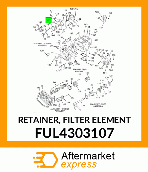 RETAINER, FILTER ELEMENT FUL4303107