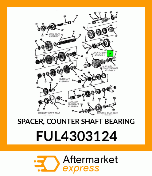 SPACER, COUNTER SHAFT BEARING FUL4303124