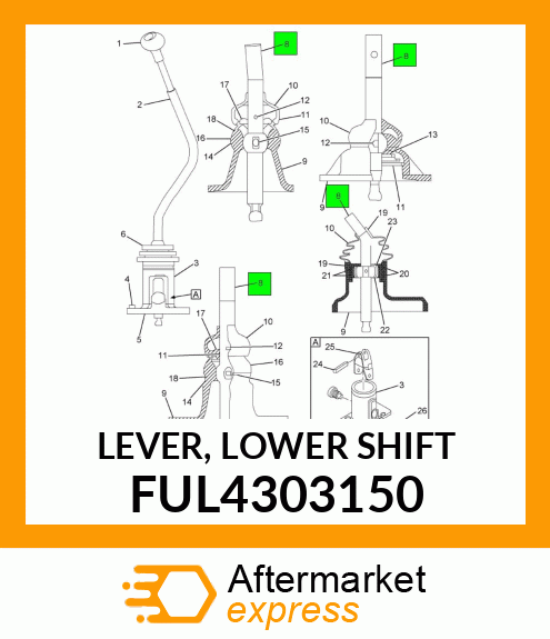 LEVER, LOWER SHIFT FUL4303150