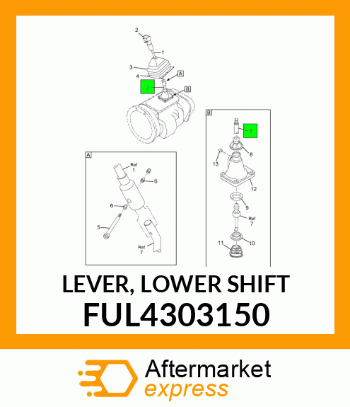 LEVER, LOWER SHIFT FUL4303150