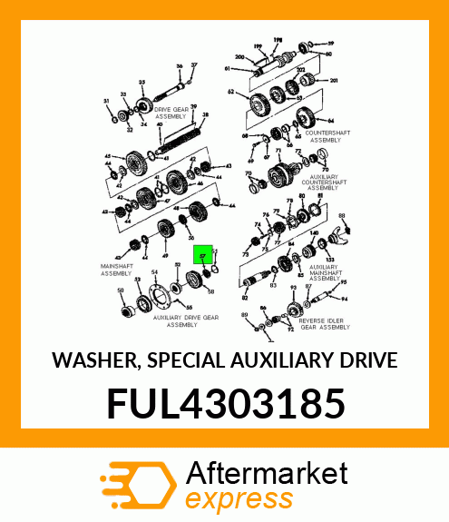 WASHER, SPECIAL AUXILIARY DRIVE FUL4303185