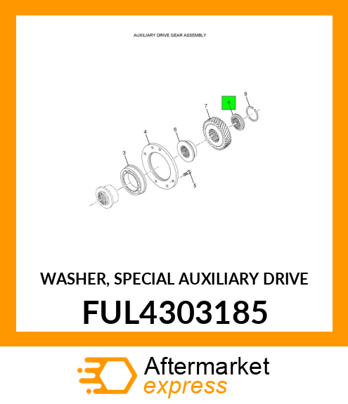 WASHER, SPECIAL AUXILIARY DRIVE FUL4303185