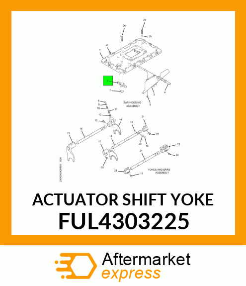 ACTUATOR SHIFT YOKE FUL4303225
