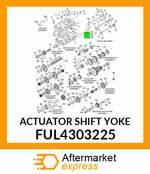 ACTUATOR SHIFT YOKE FUL4303225