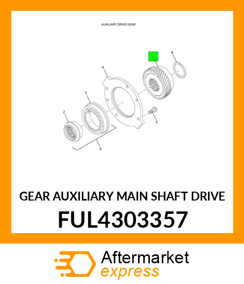 GEAR AUXILIARY MAIN SHAFT DRIVE FUL4303357