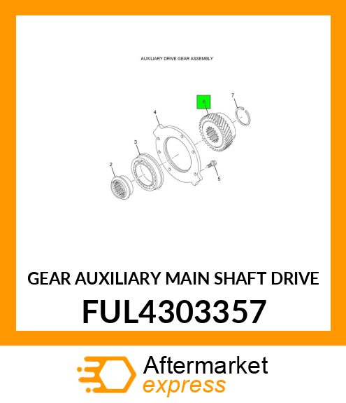 GEAR AUXILIARY MAIN SHAFT DRIVE FUL4303357