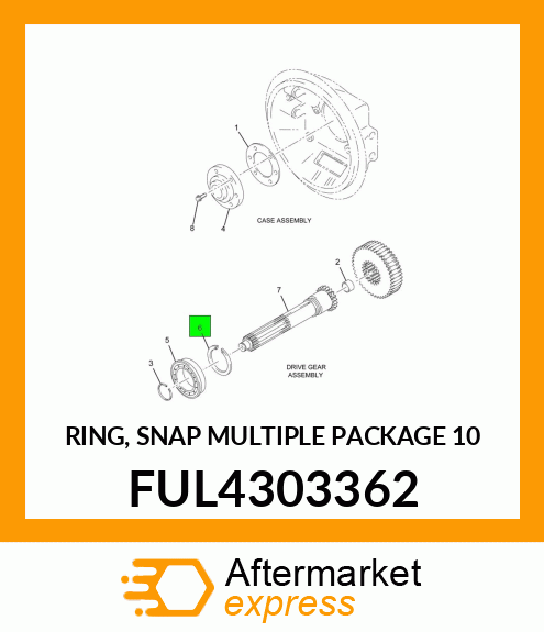 RING, SNAP MULTIPLE PACKAGE 10 FUL4303362