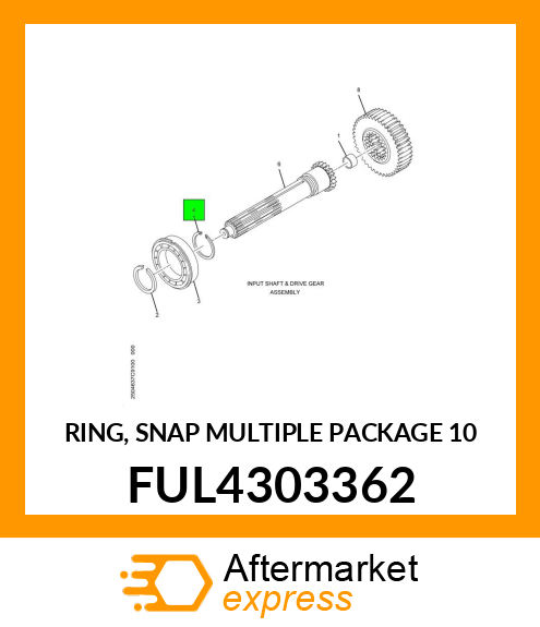 RING, SNAP MULTIPLE PACKAGE 10 FUL4303362