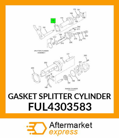 GASKET SPLITTER CYLINDER FUL4303583