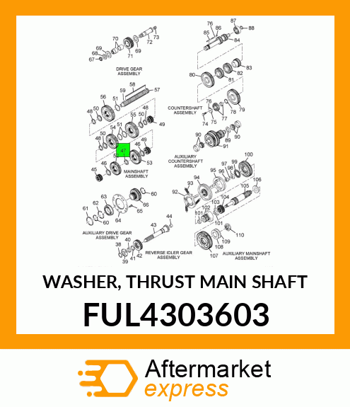 WASHER, THRUST MAIN SHAFT FUL4303603