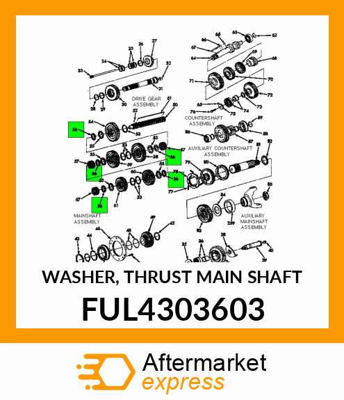 WASHER, THRUST MAIN SHAFT FUL4303603