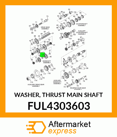 WASHER, THRUST MAIN SHAFT FUL4303603