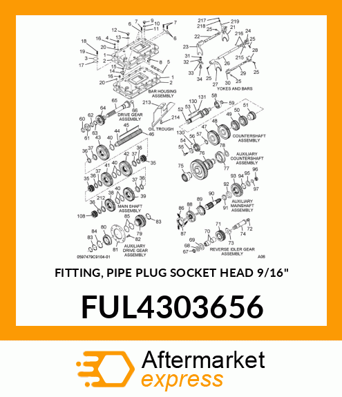 FITTING, PIPE PLUG SOCKET HEAD 9/16" FUL4303656