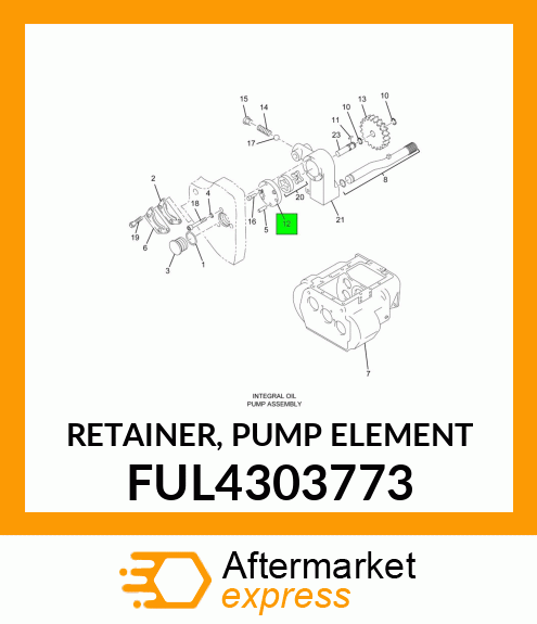 RETAINER, PUMP ELEMENT FUL4303773