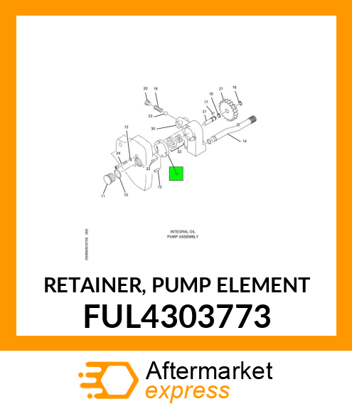 RETAINER, PUMP ELEMENT FUL4303773