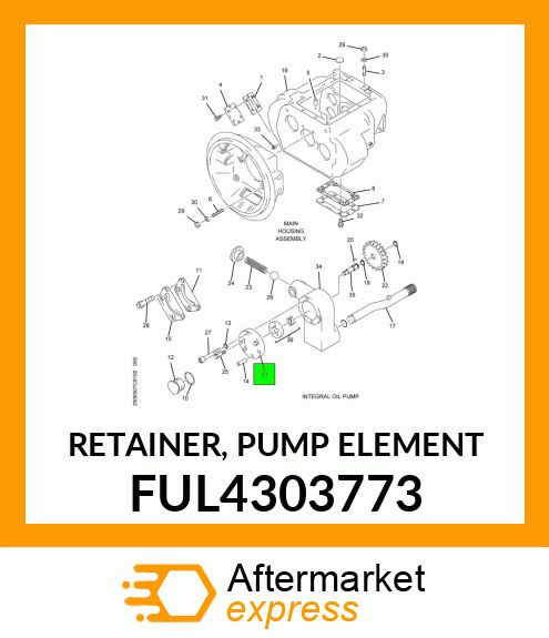 RETAINER, PUMP ELEMENT FUL4303773