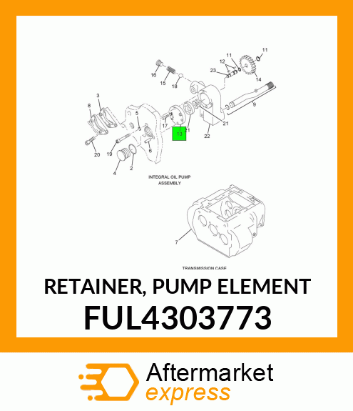 RETAINER, PUMP ELEMENT FUL4303773