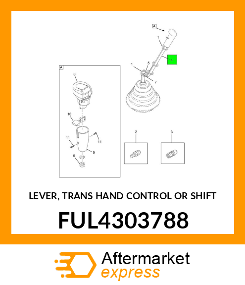 LEVER, TRANS HAND CONTROL OR SHIFT FUL4303788