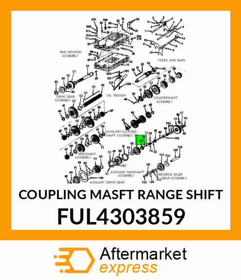 COUPLING MASFT RANGE SHIFT FUL4303859