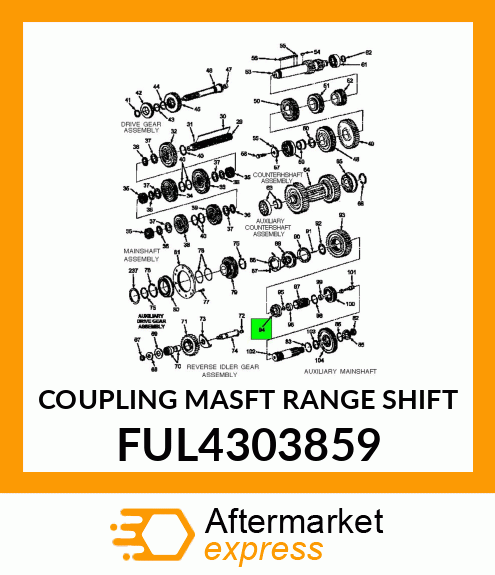 COUPLING MASFT RANGE SHIFT FUL4303859