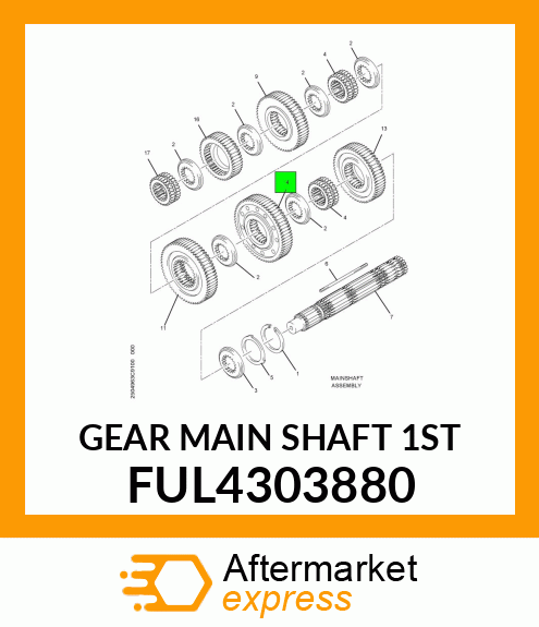 GEAR MAIN SHAFT 1ST FUL4303880