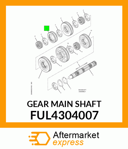 GEAR MAIN SHAFT FUL4304007