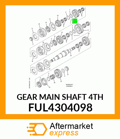 GEAR MAIN SHAFT 4TH FUL4304098