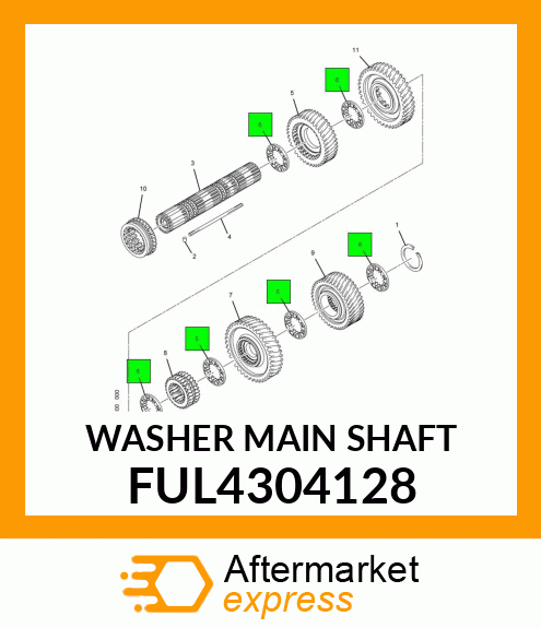 WASHER MAIN SHAFT FUL4304128