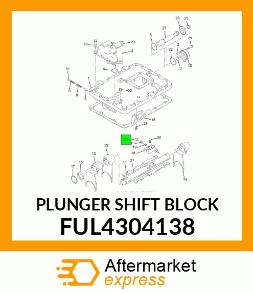 PLUNGER SHIFT BLOCK FUL4304138