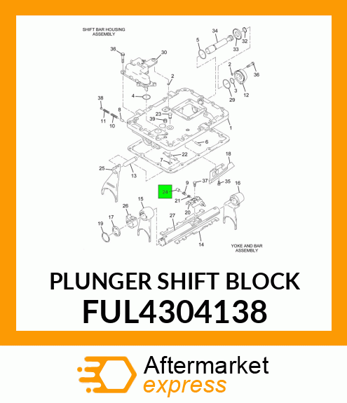 PLUNGER SHIFT BLOCK FUL4304138