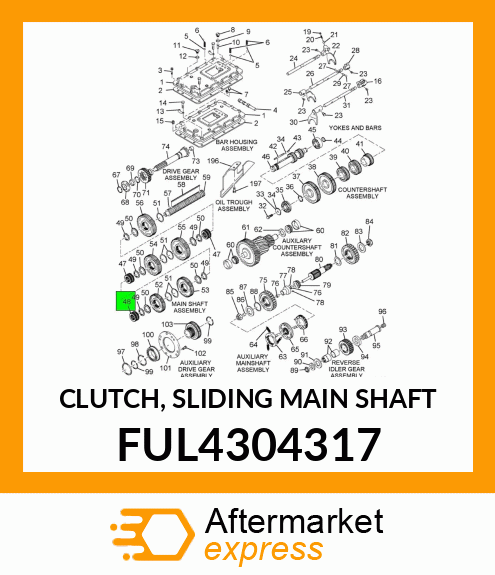 CLUTCH, SLIDING MAIN SHAFT FUL4304317