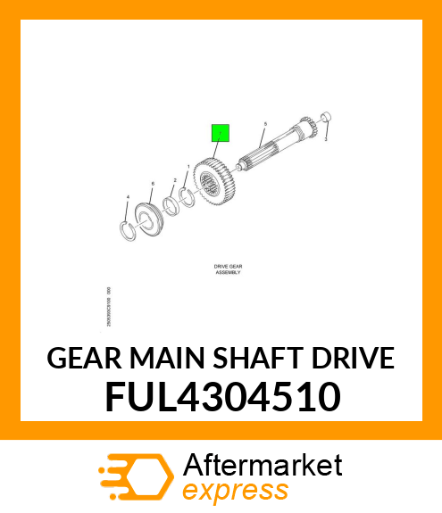 GEAR MAIN SHAFT DRIVE FUL4304510