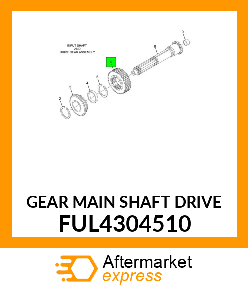 GEAR MAIN SHAFT DRIVE FUL4304510