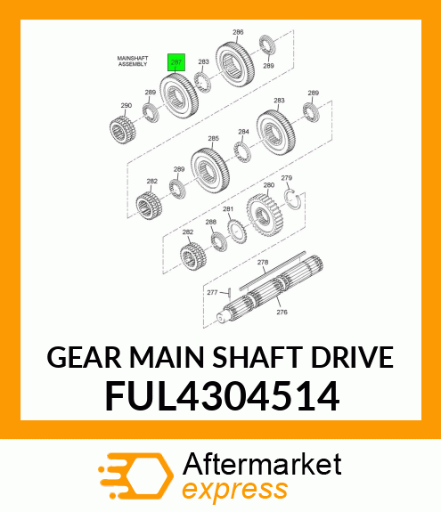 GEAR MAIN SHAFT DRIVE FUL4304514