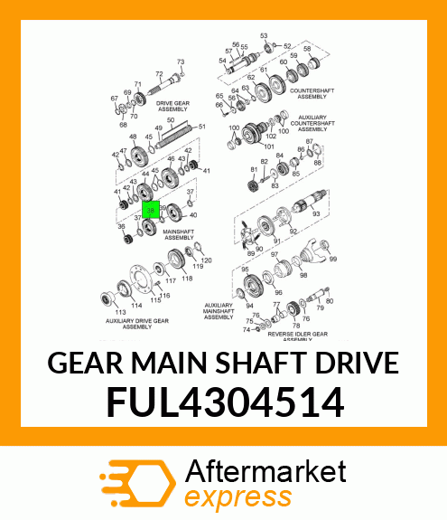 GEAR MAIN SHAFT DRIVE FUL4304514