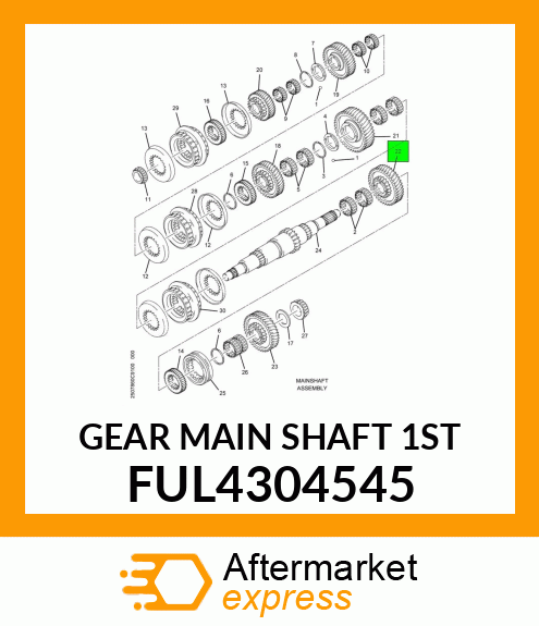 GEAR MAIN SHAFT 1ST FUL4304545