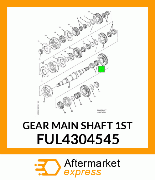 GEAR MAIN SHAFT 1ST FUL4304545