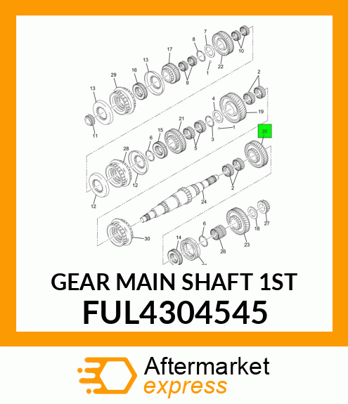 GEAR MAIN SHAFT 1ST FUL4304545