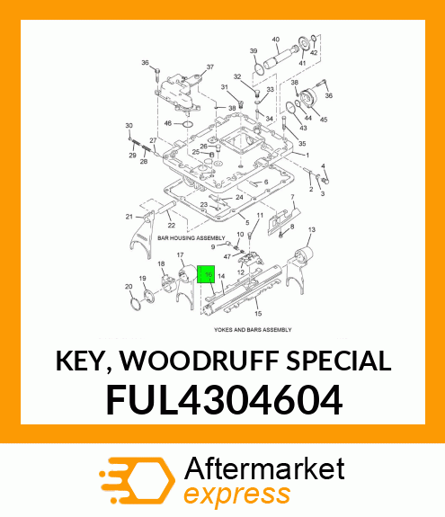 KEY, WOODRUFF SPECIAL FUL4304604