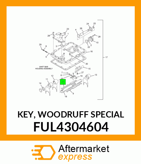 KEY, WOODRUFF SPECIAL FUL4304604