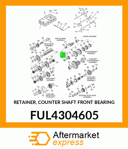 RETAINER, COUNTER SHAFT FRONT BEARING FUL4304605