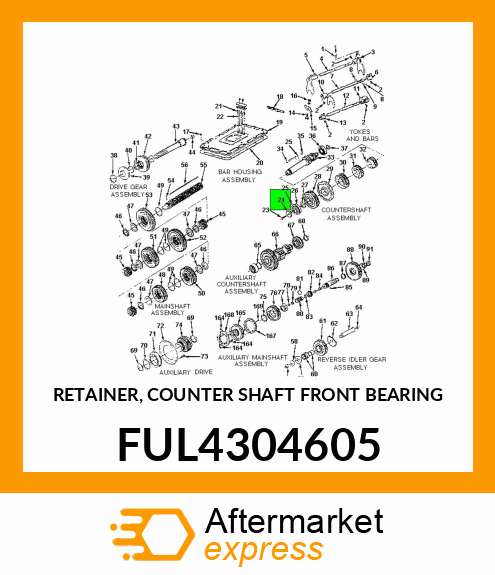 RETAINER, COUNTER SHAFT FRONT BEARING FUL4304605