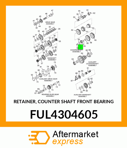 RETAINER, COUNTER SHAFT FRONT BEARING FUL4304605