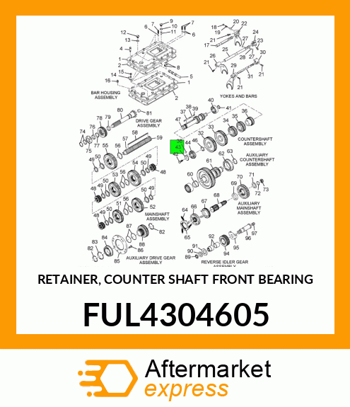 RETAINER, COUNTER SHAFT FRONT BEARING FUL4304605