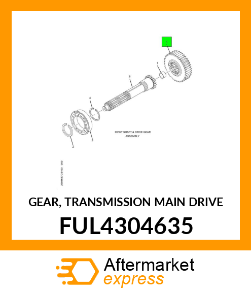 GEAR, TRANSMISSION MAIN DRIVE FUL4304635