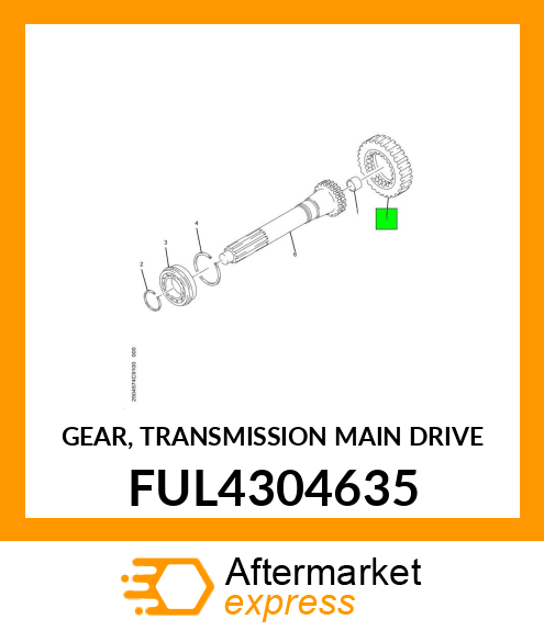 GEAR, TRANSMISSION MAIN DRIVE FUL4304635
