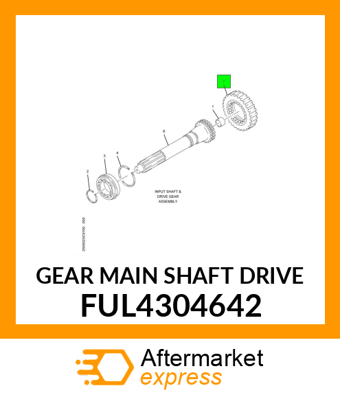 GEAR MAIN SHAFT DRIVE FUL4304642