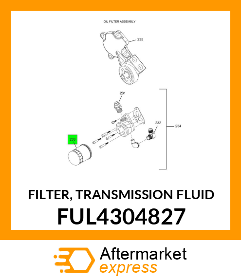 FILTER, TRANSMISSION FLUID FUL4304827