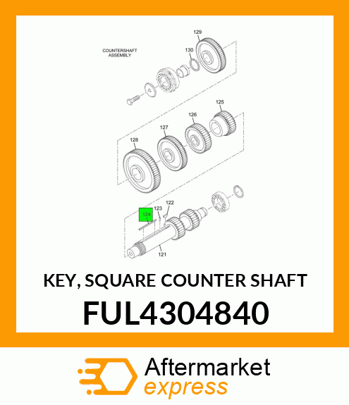 KEY, SQUARE COUNTER SHAFT FUL4304840