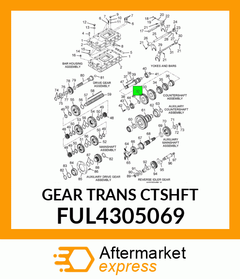 GEAR TRANS CTSHFT FUL4305069